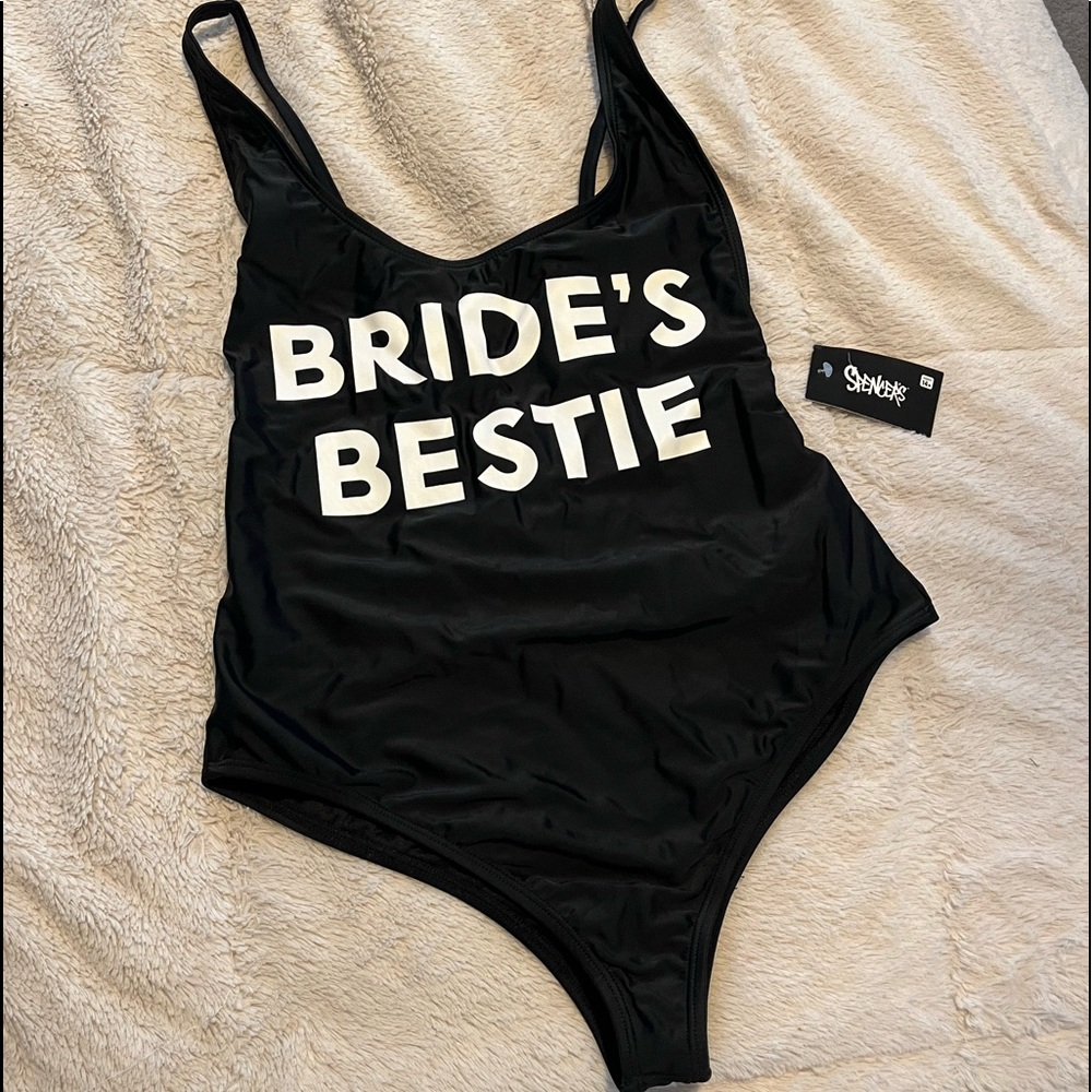 NWT ‘brides bestie’ swimsuit Sz.S